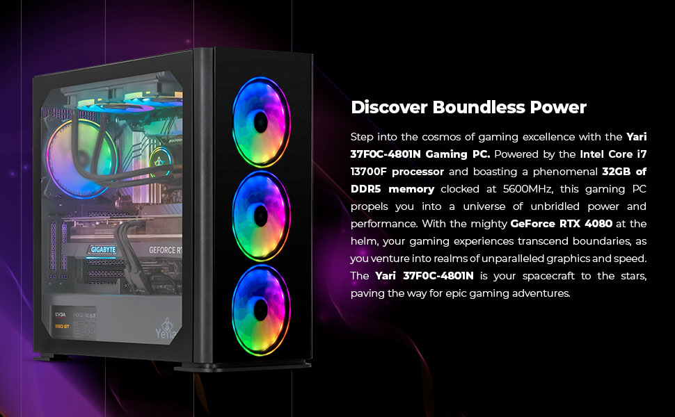 Yeyian YPI-YA37F0C-4801N Gaming Desktop 